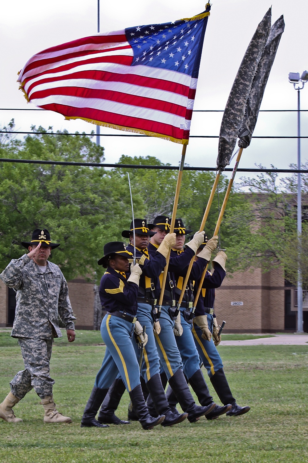 1st Air Cavalry cases colors for upcoming deployment