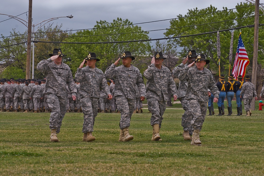 1st Air Cavalry cases colors for upcoming deployment