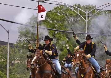 1st Air Cavalry cases colors for upcoming deployment