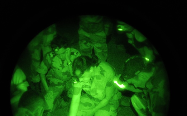 Desert survival training in the Geggade Desert