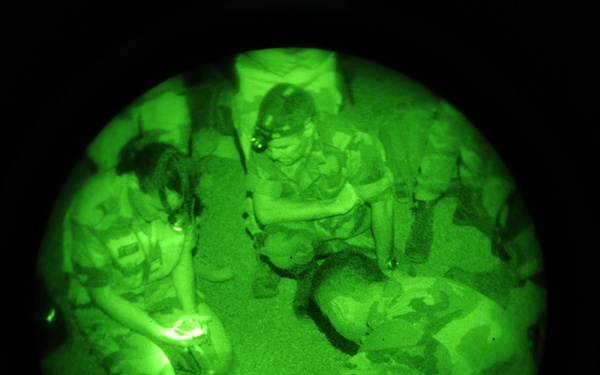 Desert survival training in the Geggade Desert