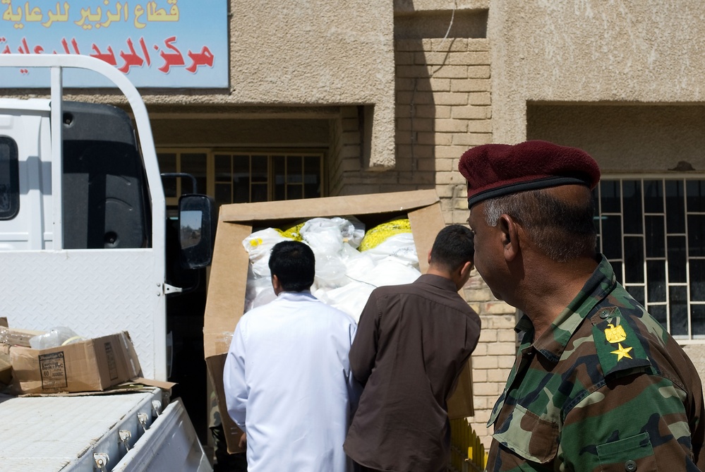 Medical supplies delivered in Basra