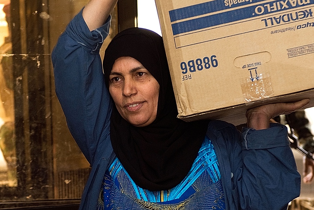 Medical supplies delivered in Basra