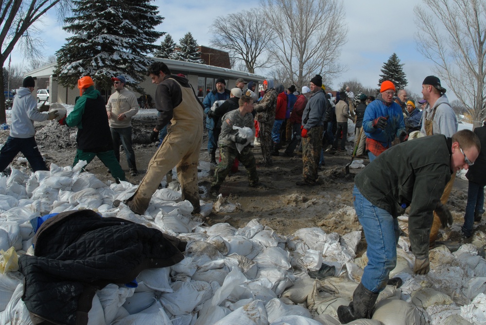 Flood Rescue in Fargo, North Dakota