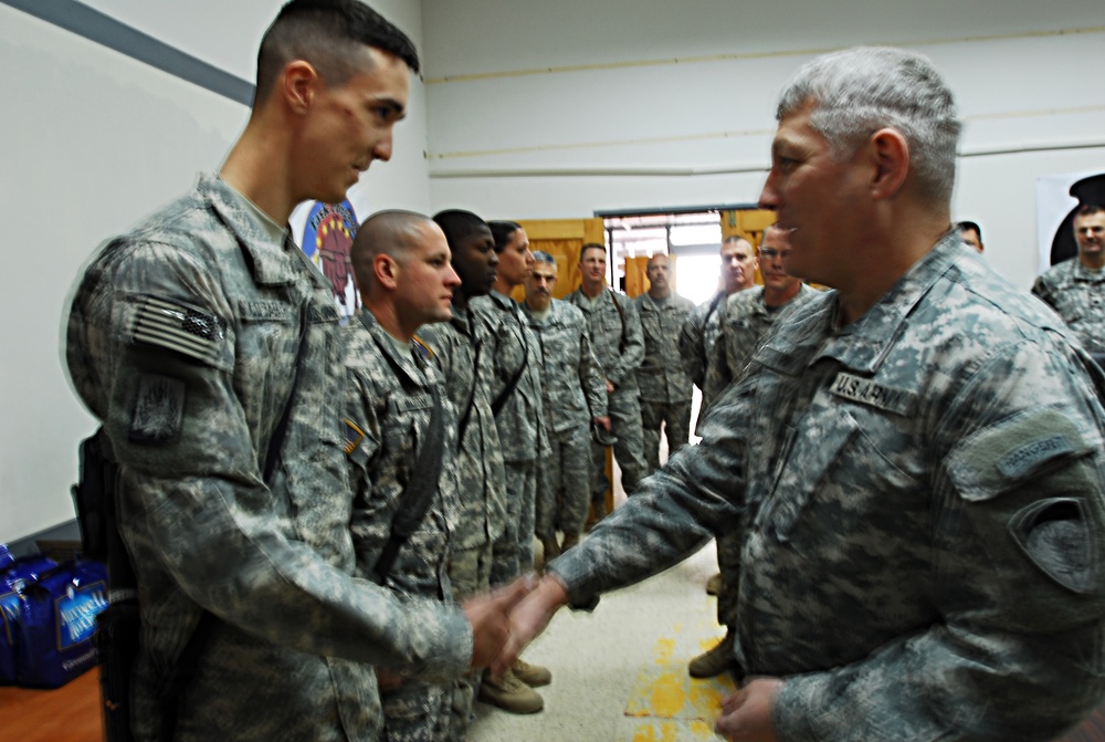 Soldiers Honored by Gen. Carter Ham