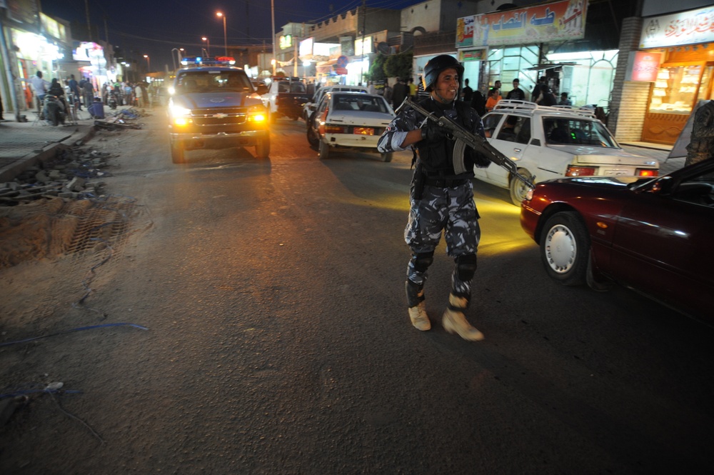 Joint patrol in the Kadamiyah area of Baghdad