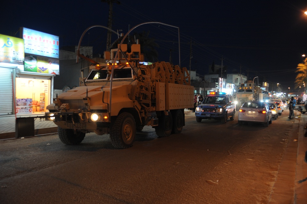 Joint patrol in the Kadamiyah area of Baghdad