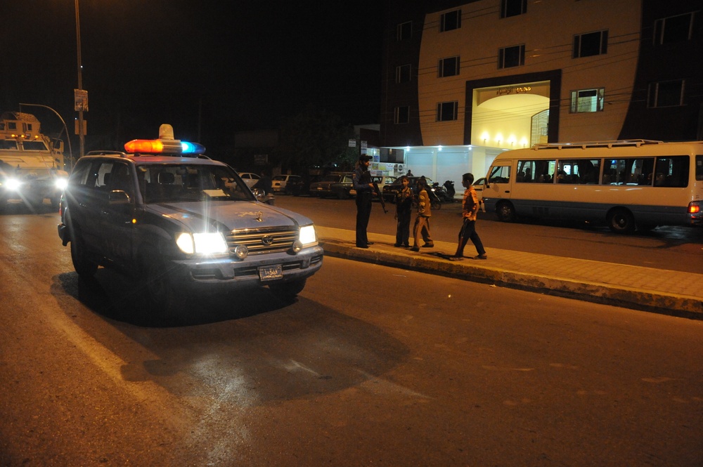 Joint patrol in the Kadamiyah area of Baghdad