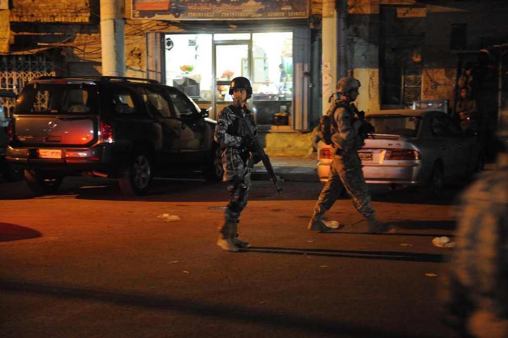 Joint patrol in the Kadamiyah area of Baghdad
