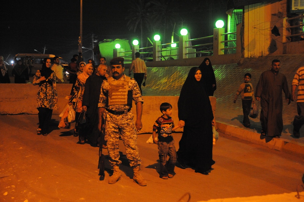 Joint patrol in the Kadamiyah area of Baghdad