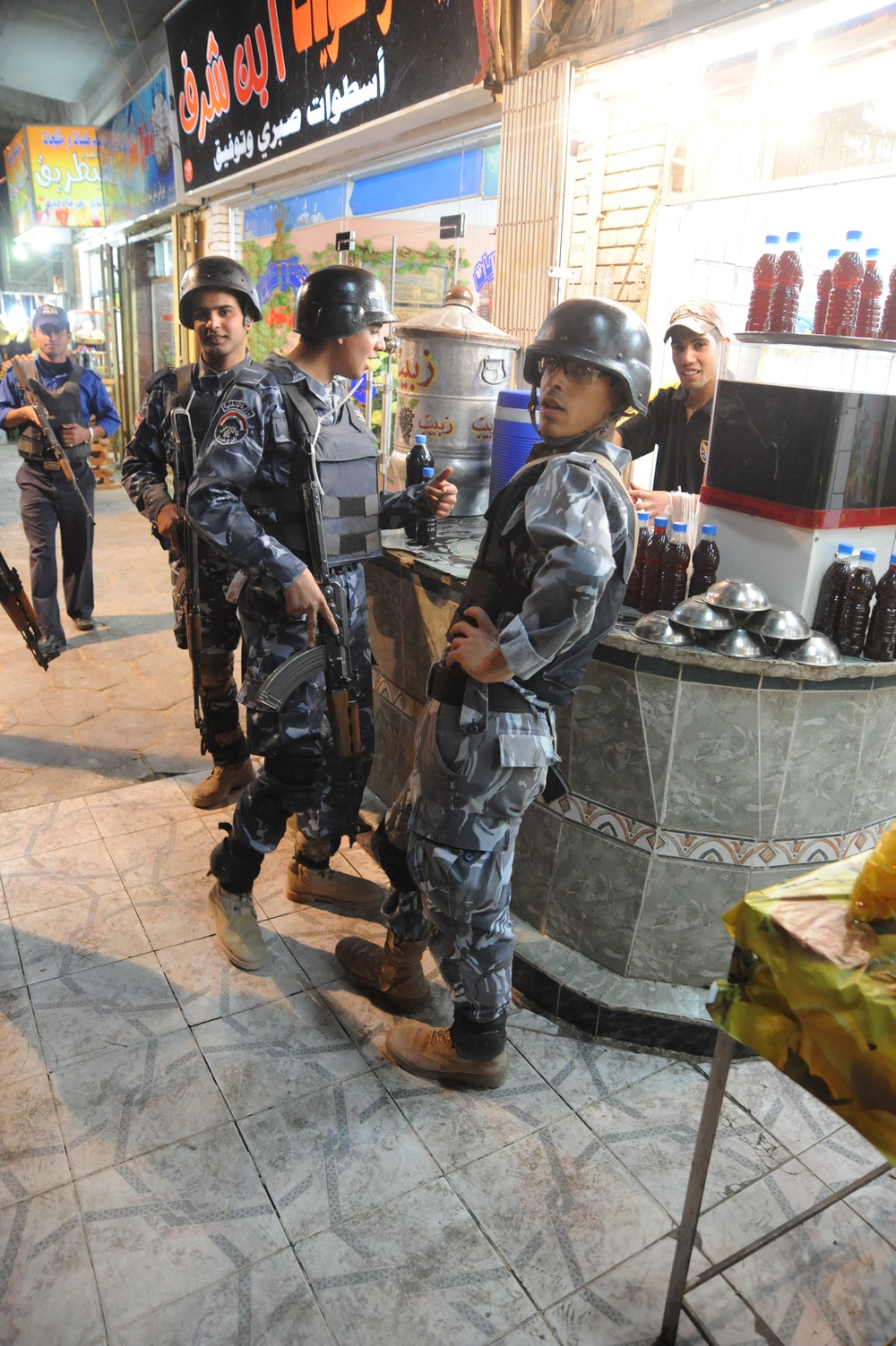 Joint patrol in the Kadamiyah area of Baghdad