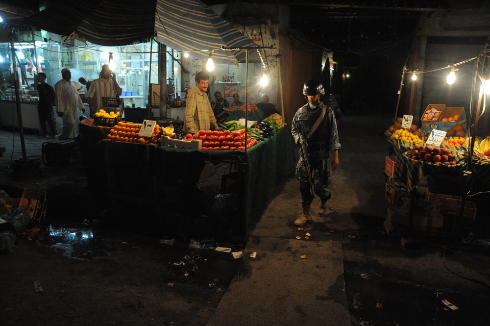 Joint patrol in the Kadamiyah area of Baghdad
