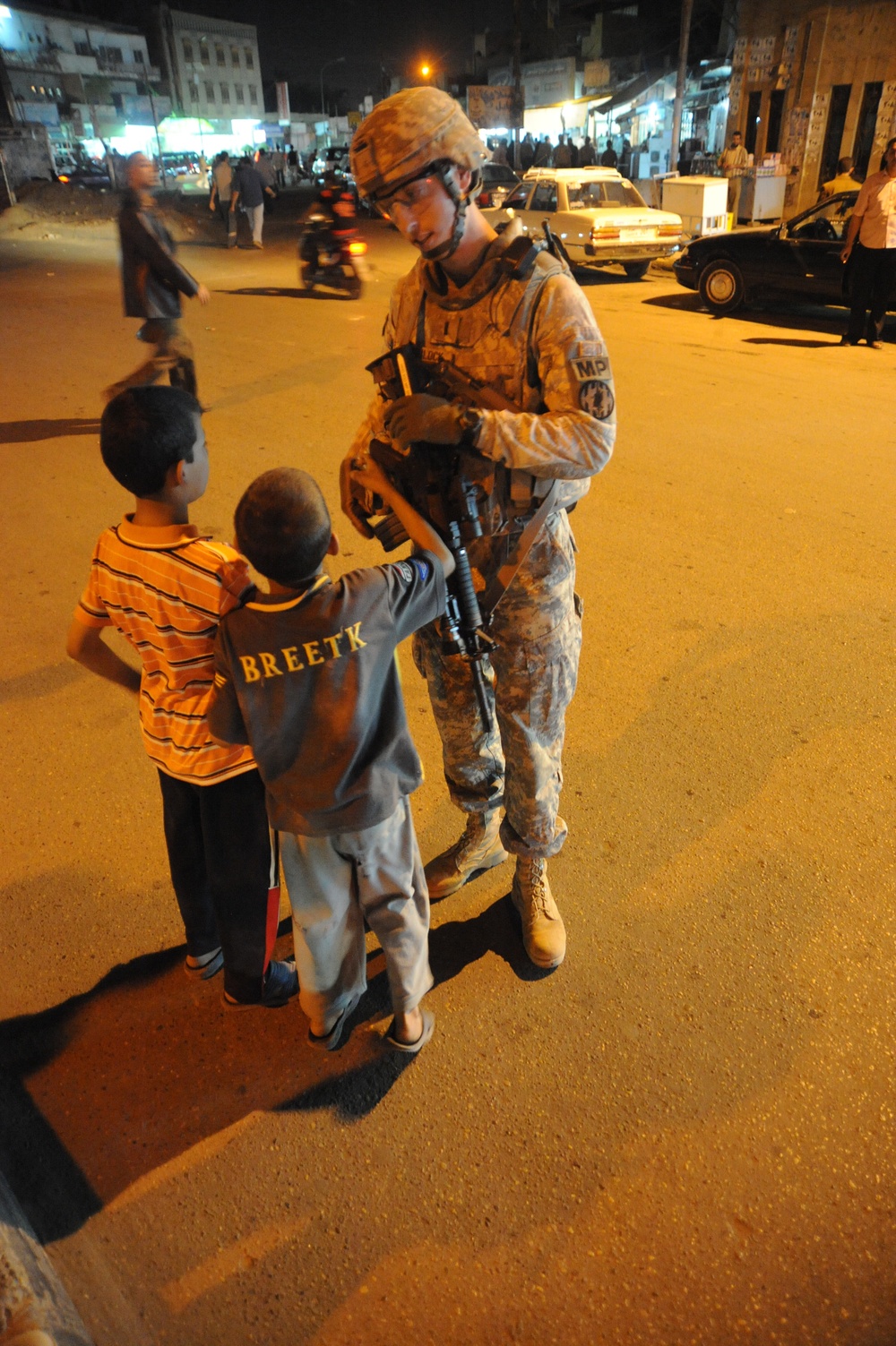 Joint patrol in the Kadamiyah area of Baghdad