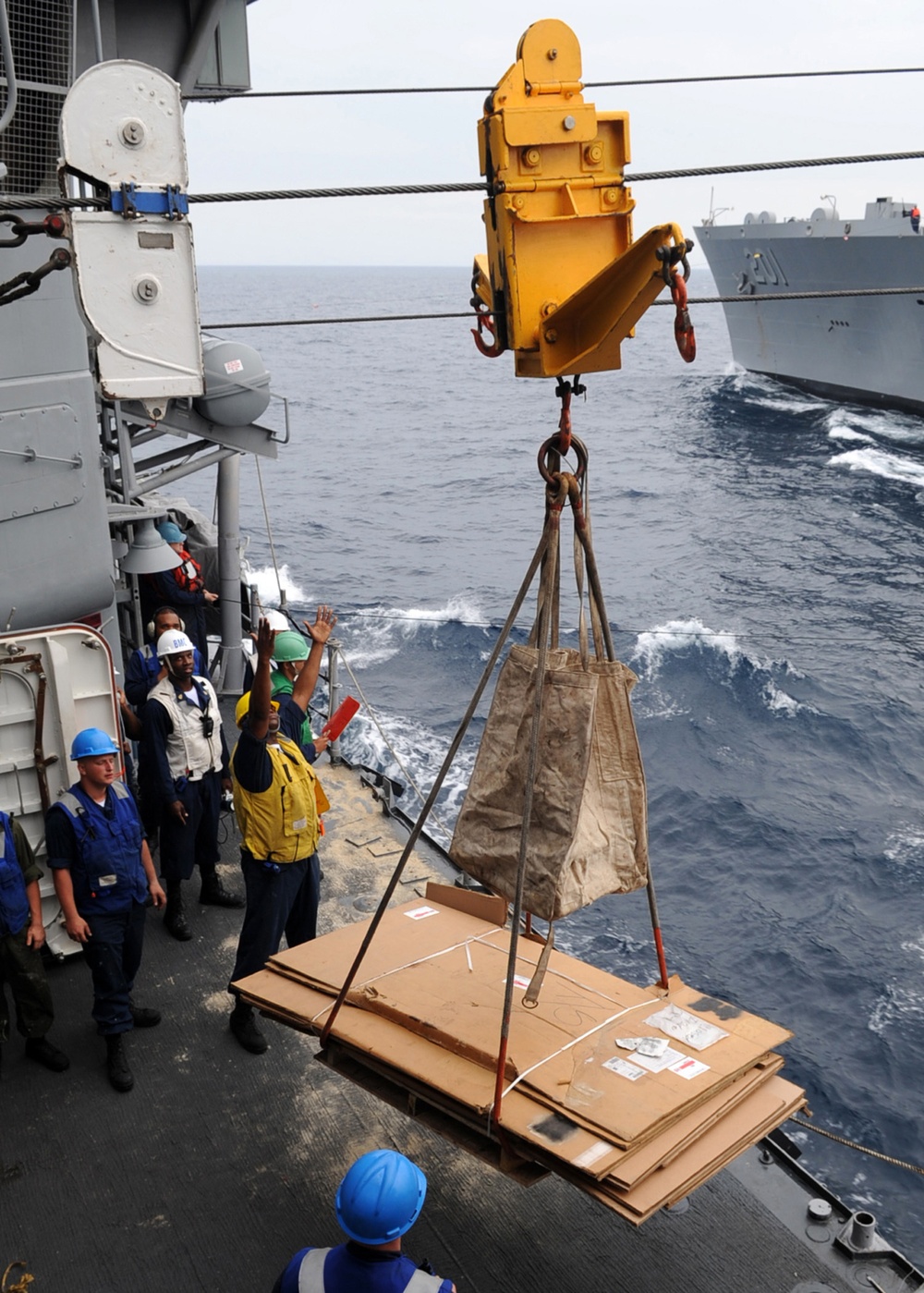 Refueling at sea