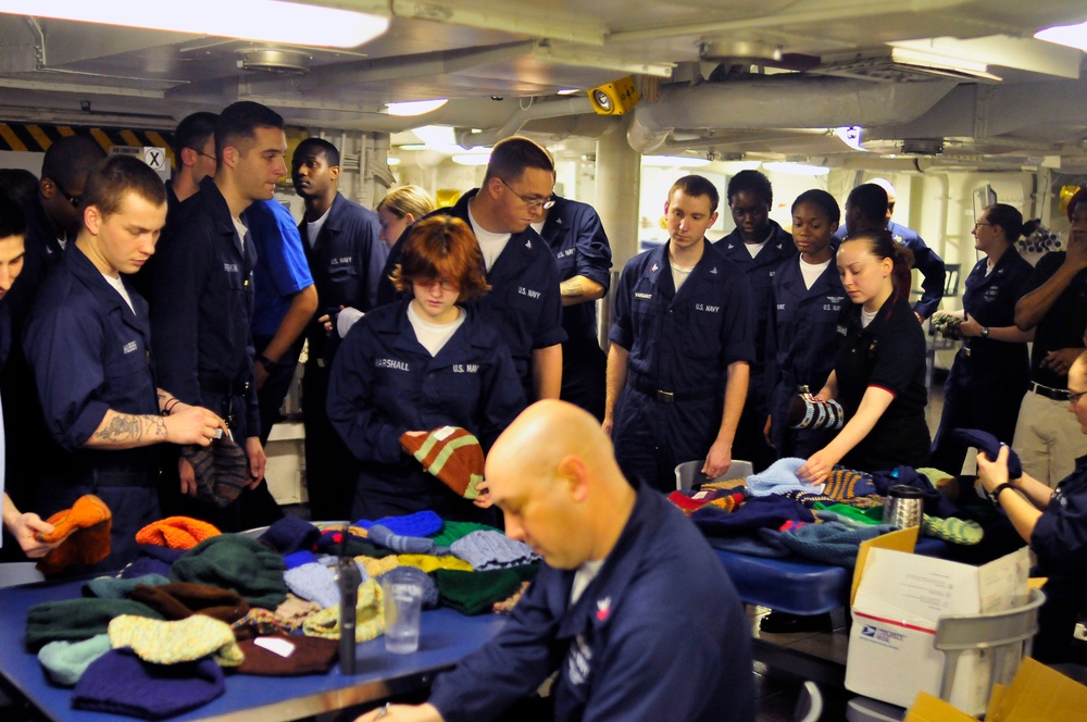 Care Packages From the 'Ship's Project' for Eisenhower Sailors