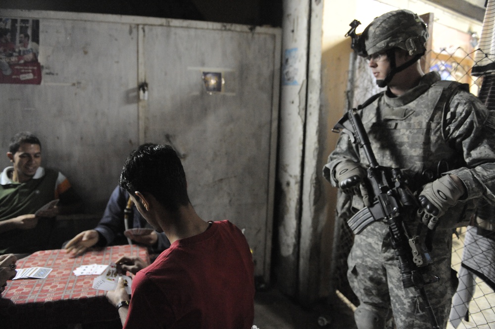 Patrol near Joint Security Station War Eagle, Baghdad, Iraq