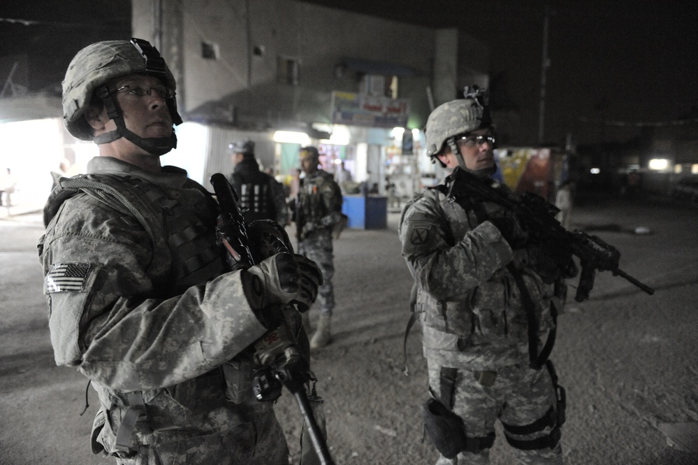 Patrol near Joint Security Station War Eagle, Baghdad, Iraq