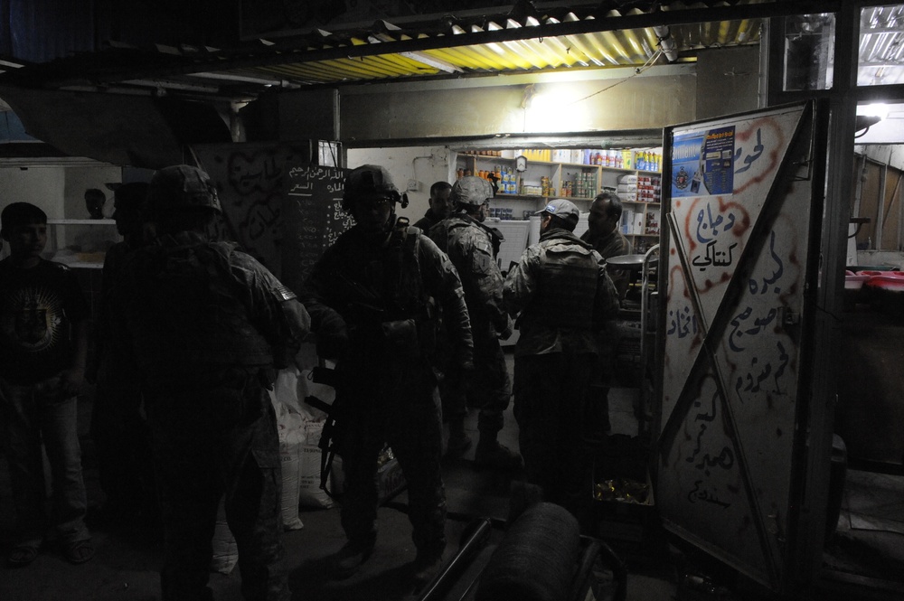 Patrol near Joint Security Station War Eagle, Baghdad, Iraq