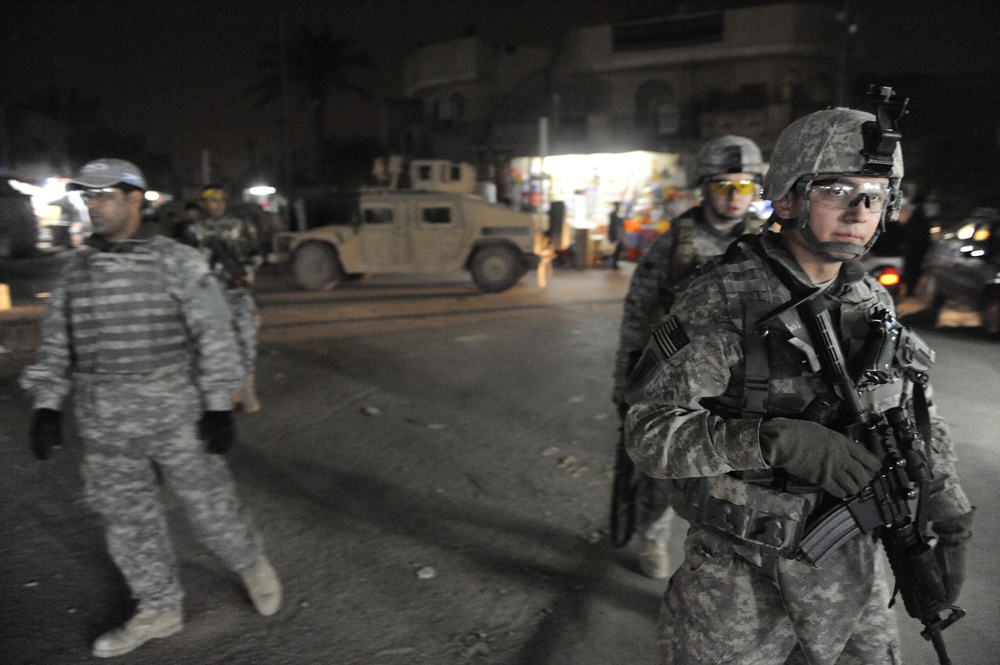 Patrol near Joint Security Station War Eagle, Baghdad, Iraq