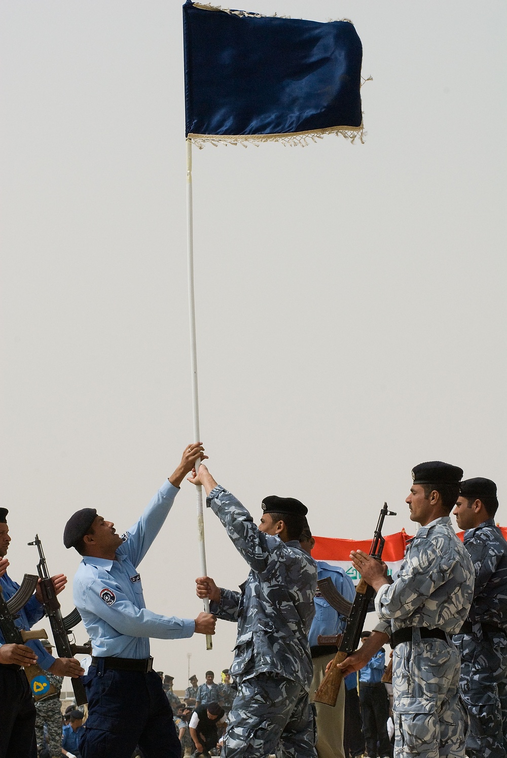 Iraqi police graduation ceremony in Basra