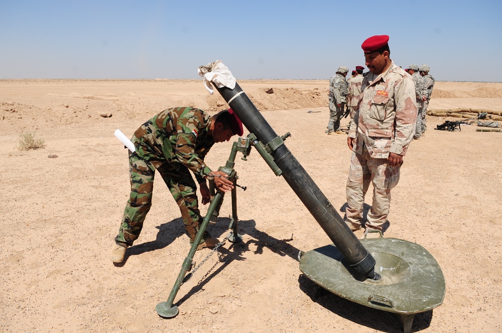 Mortar training in Mahmadiyah