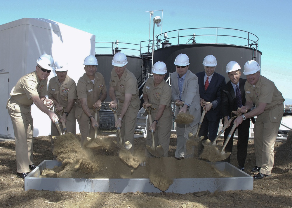 Military Construction Project 401 groundbreaking ceremony