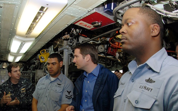 Congressman Glenn Nye tours USS Albany