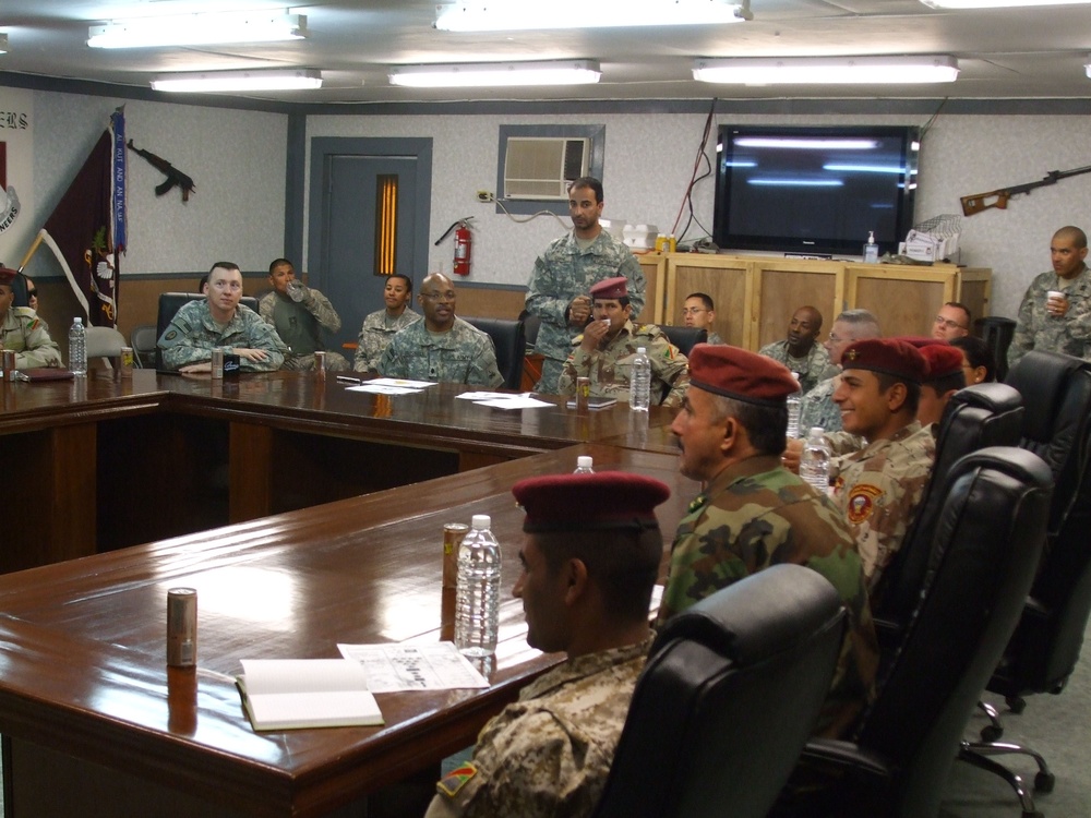 Iron Brigade hosts 17th Iraqi Army Division staff officers for professional development