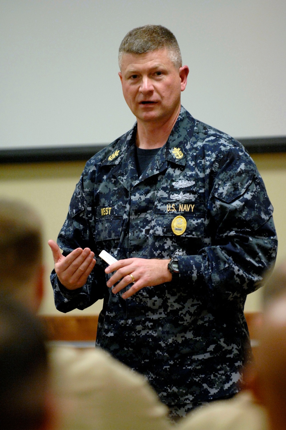 Master Chief Petty Officer of Navy on tour