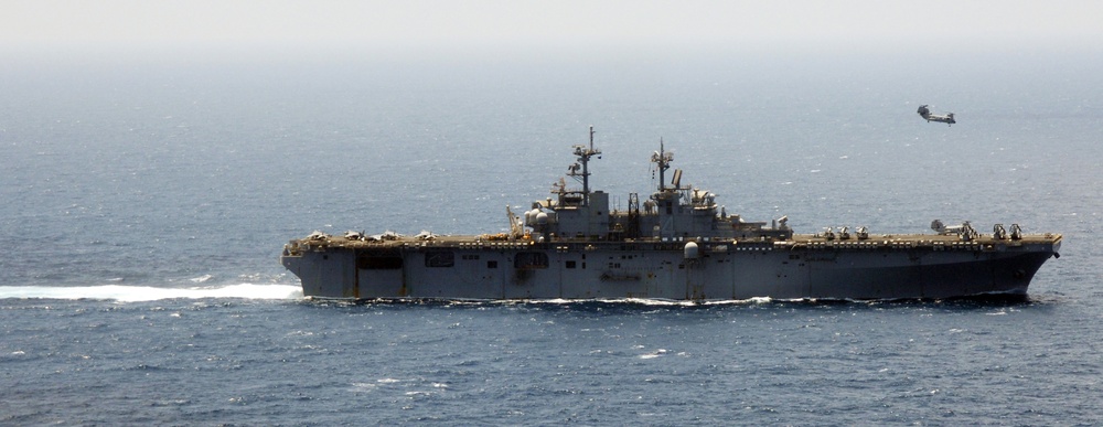 Flying near the USS Boxer