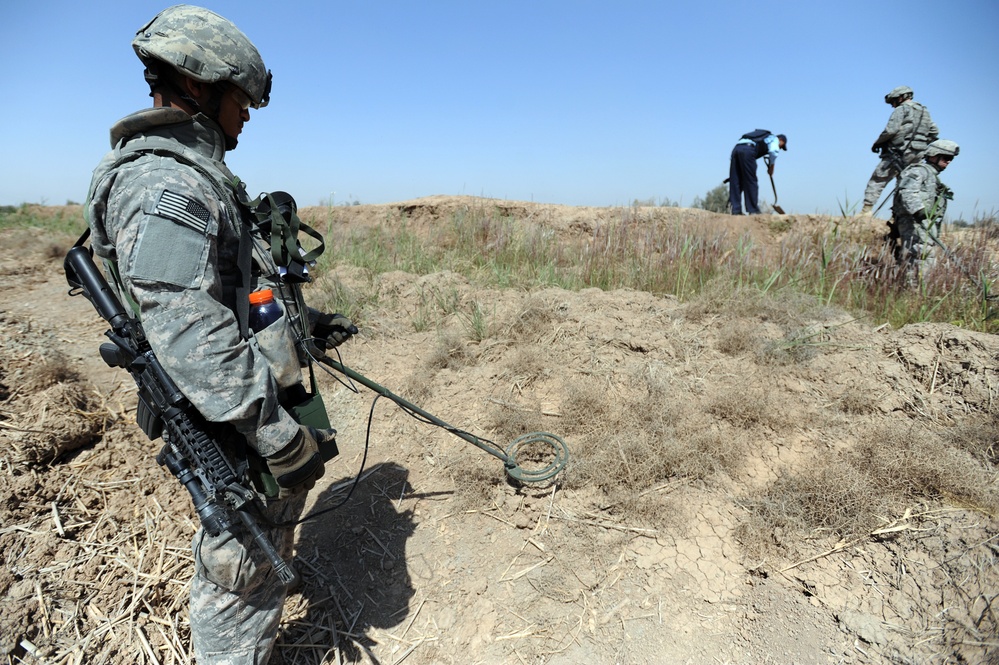 Patrol outside the city of Taji