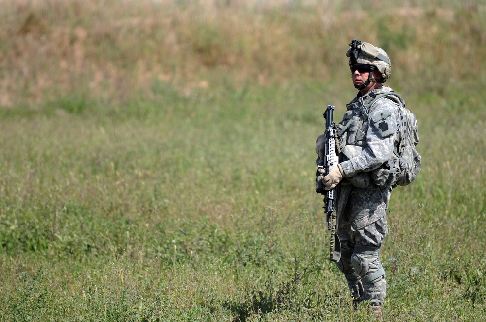 Patrol outside the city of Taji