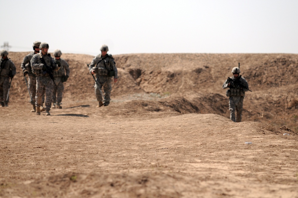 Patrol outside the city of Taji