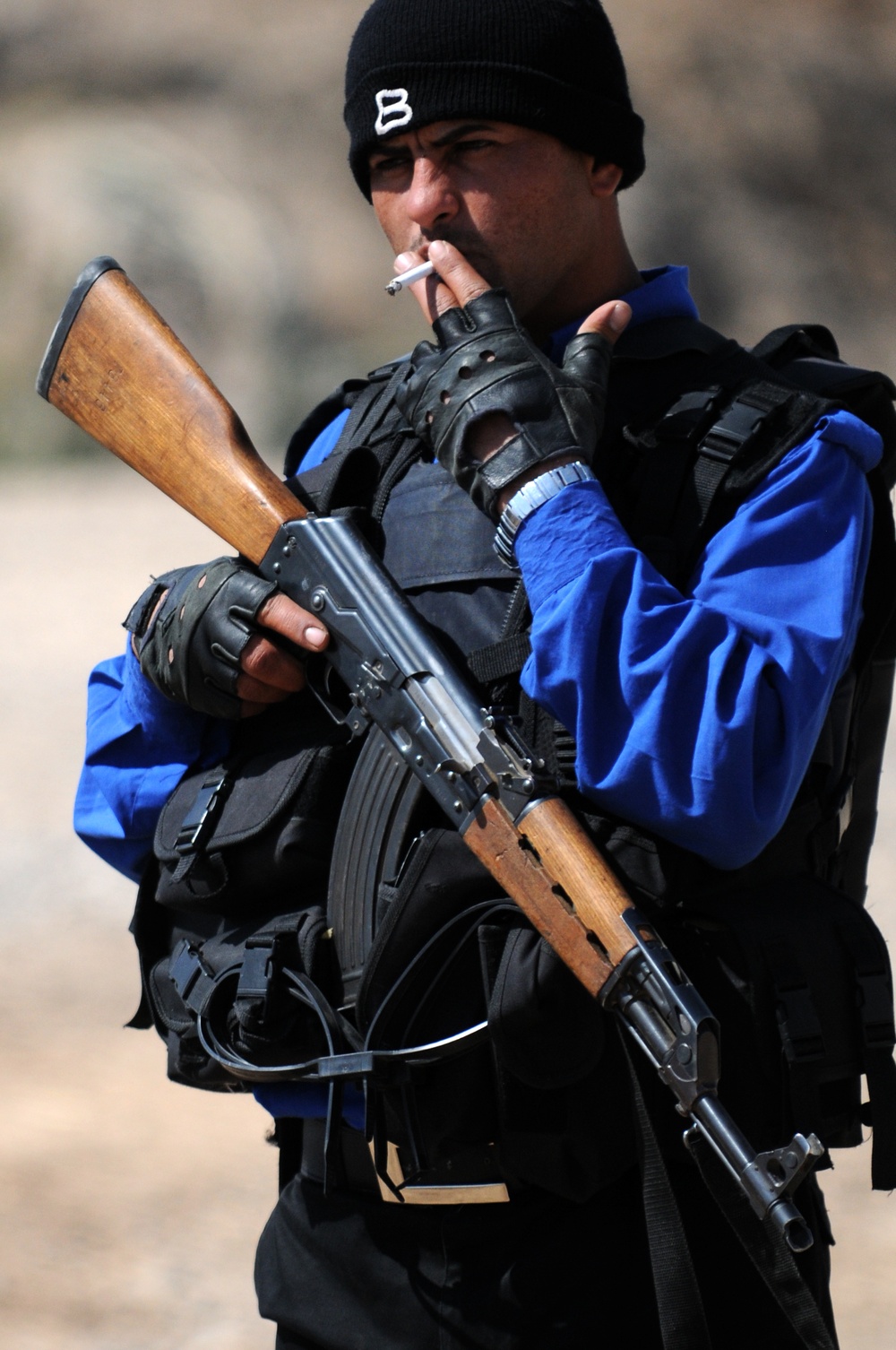 Patrol outside the city of Taji