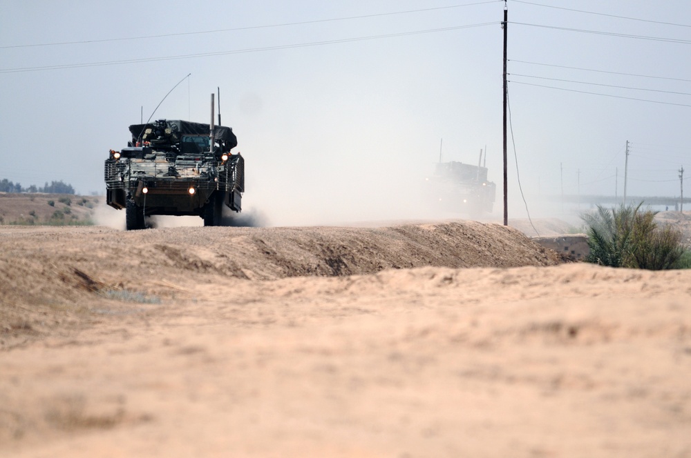 Patrol outside the city of Taji