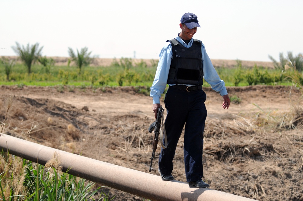 Patrol outside the city of Taji