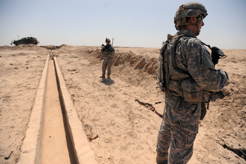 Patrol outside the city of Taji
