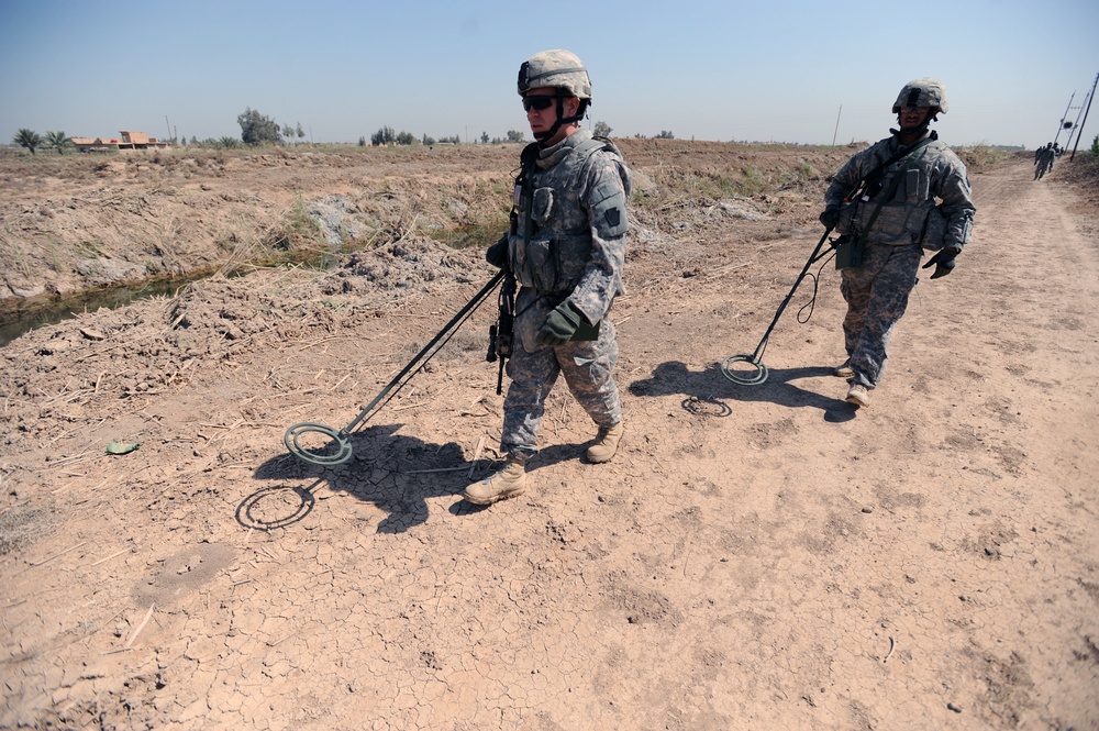 Patrol outside the city of Taji
