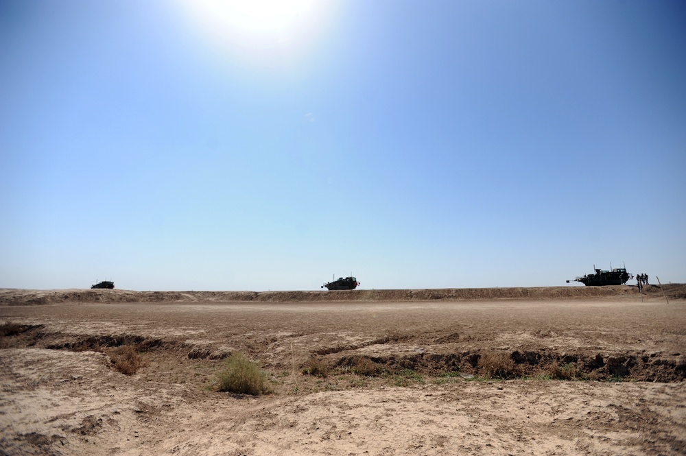 Patrol outside the city of Taji