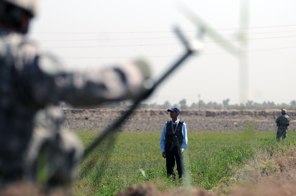 Patrol outside the city of Taji