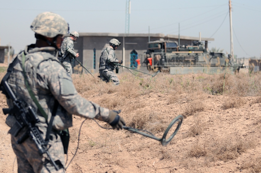 Patrol outside the city of Taji
