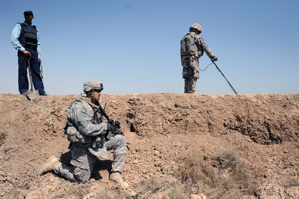 Patrol outside the city of Taji