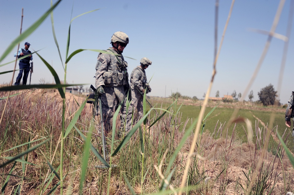 Patrol outside the city of Taji