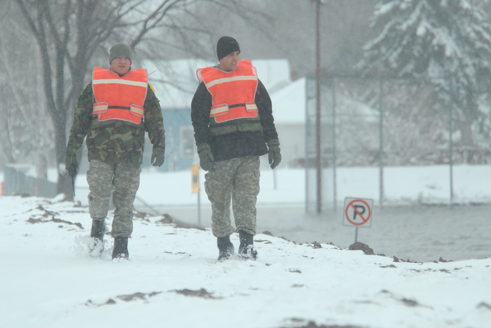 North Dakota flood action in Fargo