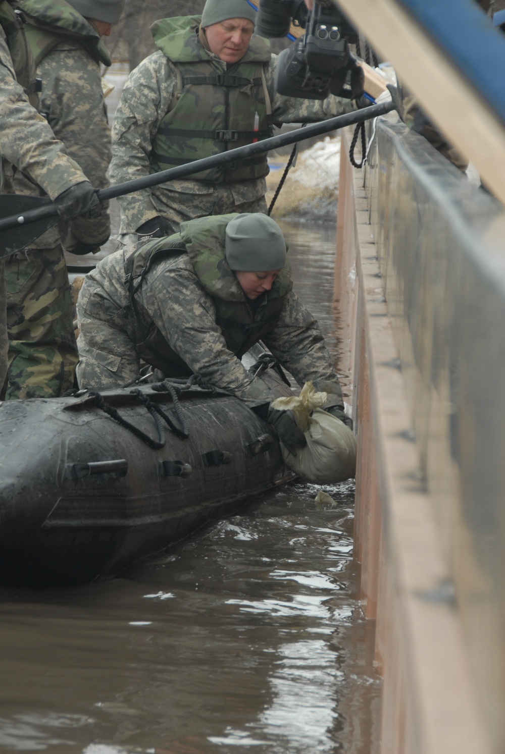 North Dakota flood action in Fargo