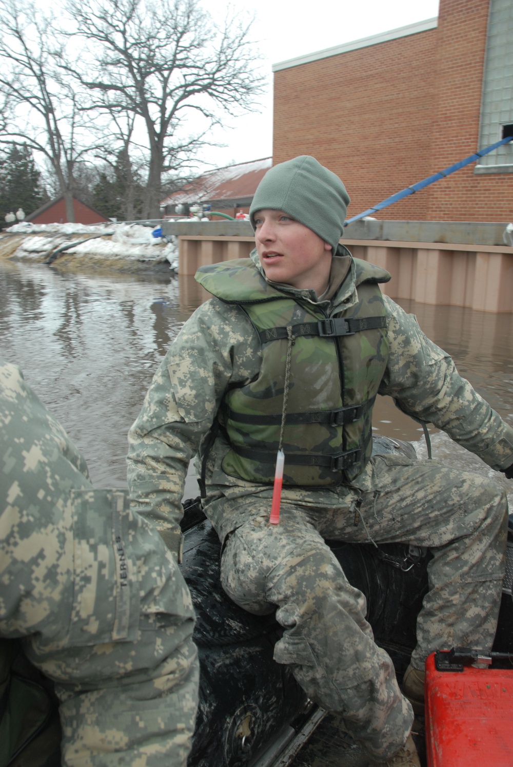 North Dakota flood action in Fargo