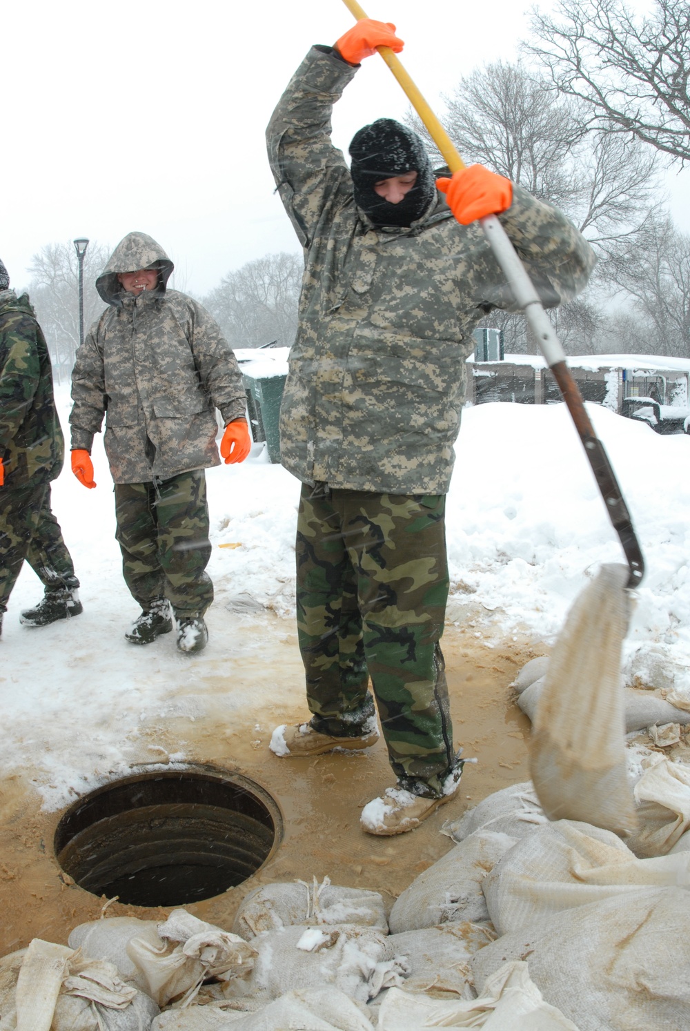 North Dakota flood action in Fargo