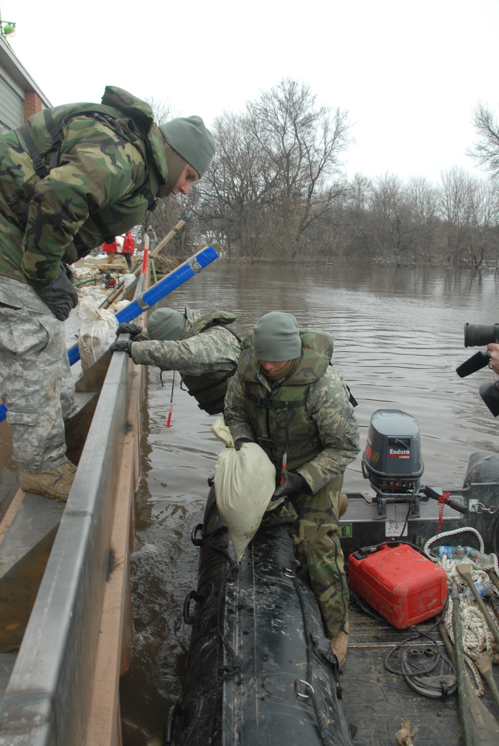 North Dakota flood action in Fargo