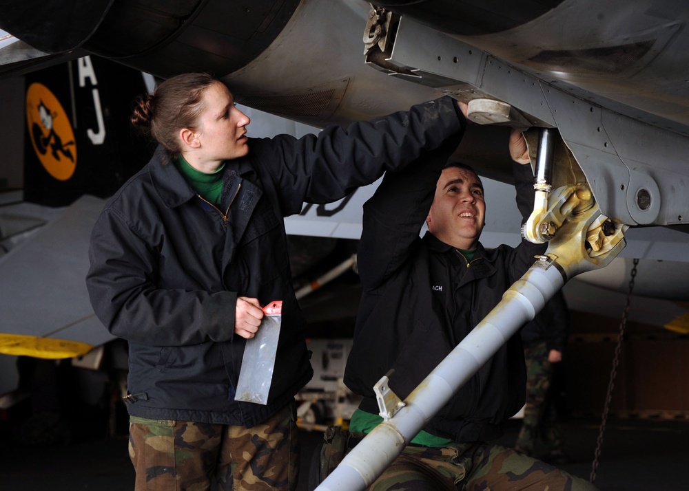 USS Theodore Roosevelt Inspection