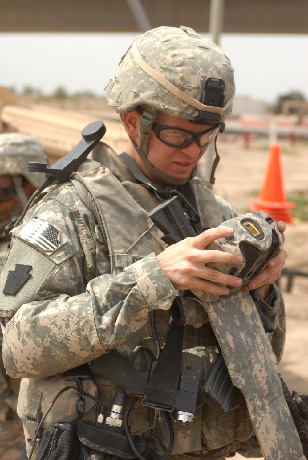 Patrol in Abu Ghraib